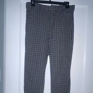 Old Navy Women's High Rise Pixie Skinny Houndstooth Pants - Black and Gray